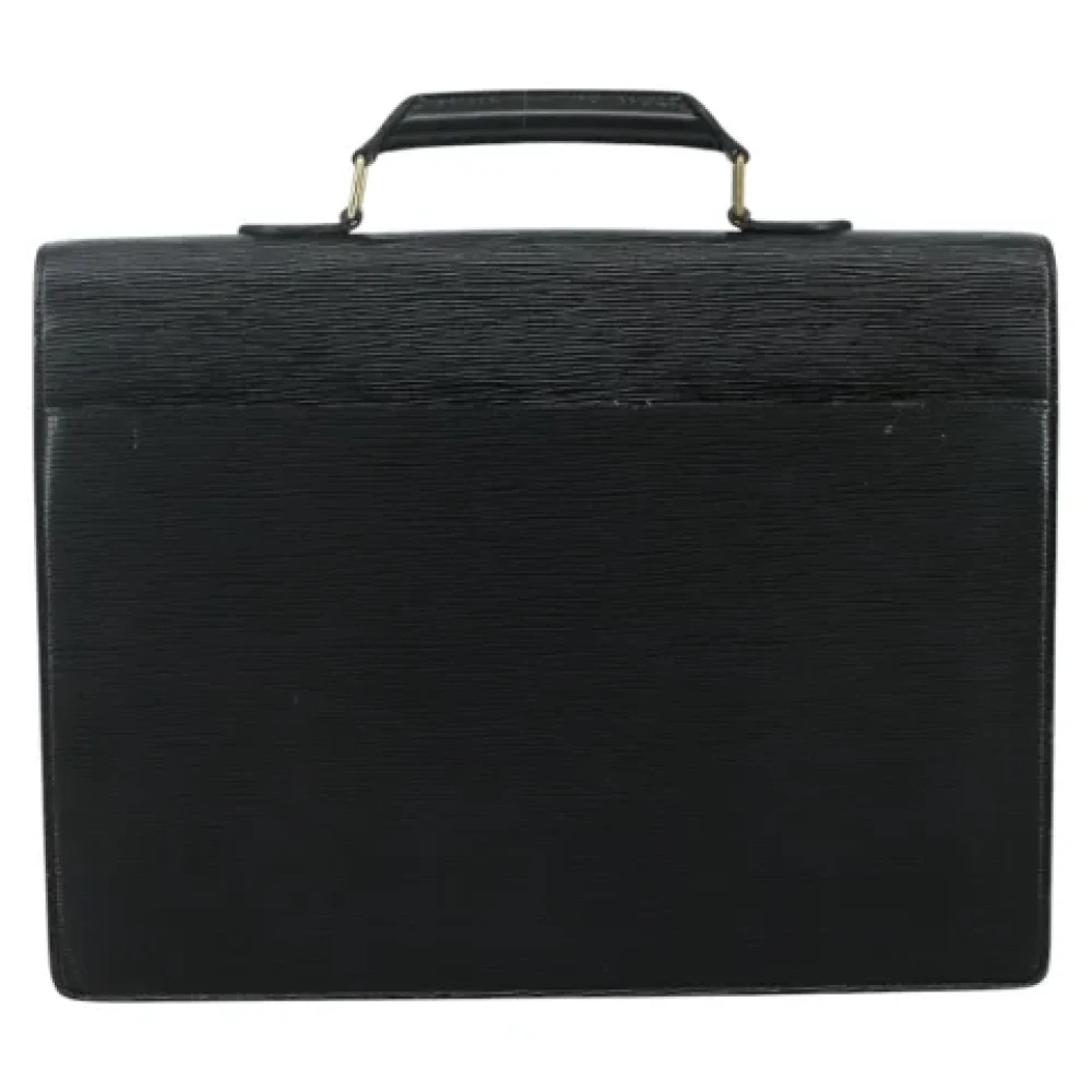 Louis Vuitton Vintage Pre-owned Leather briefcases Black Dames