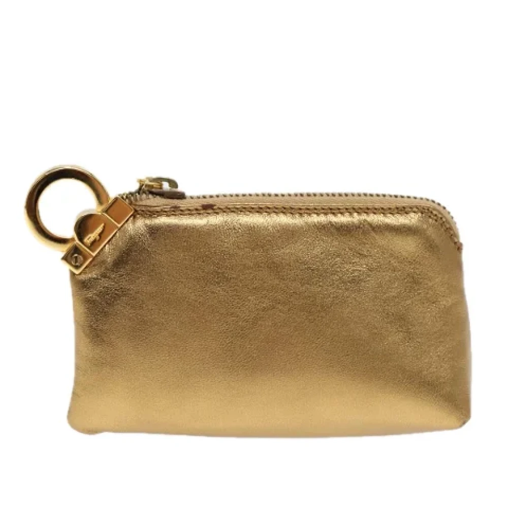 Salvatore Ferragamo Pre-owned Leather wallets Yellow Dames