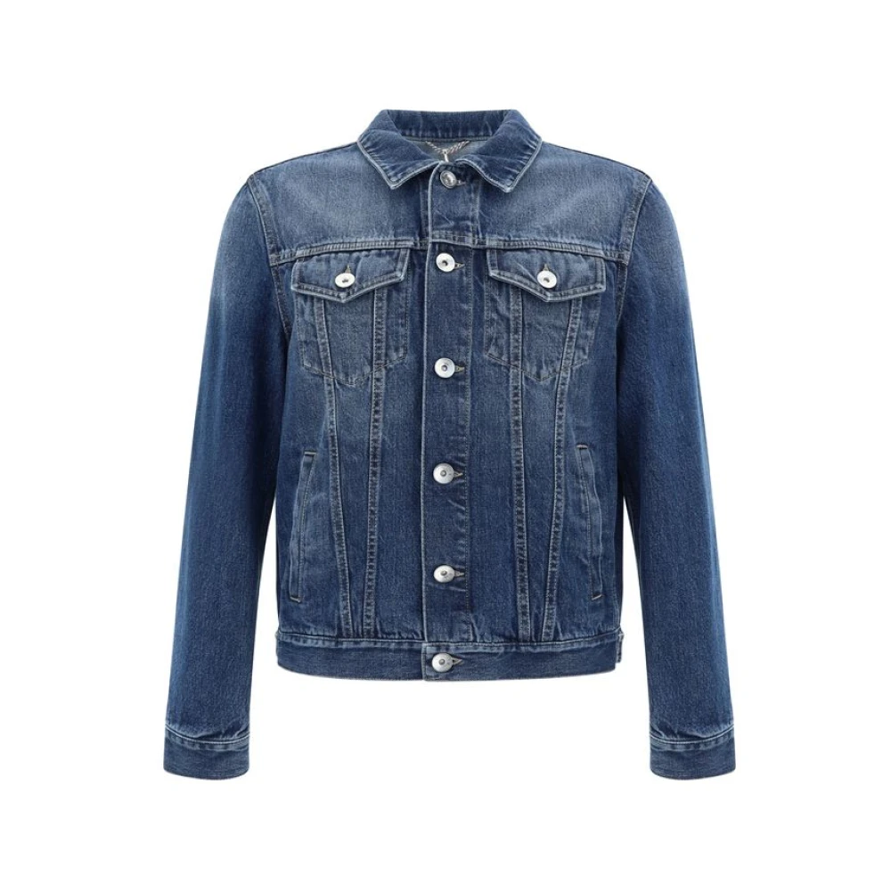 BRUNELLO CUCINELLI Klassieke Denimjas Blue Heren