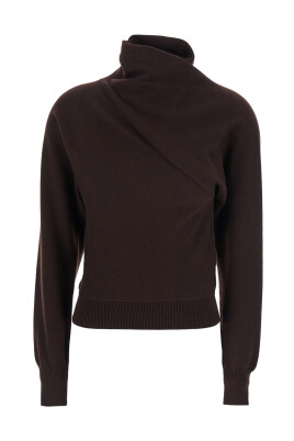 pull-en-cachemire-et-coton-marron-a-col-chale