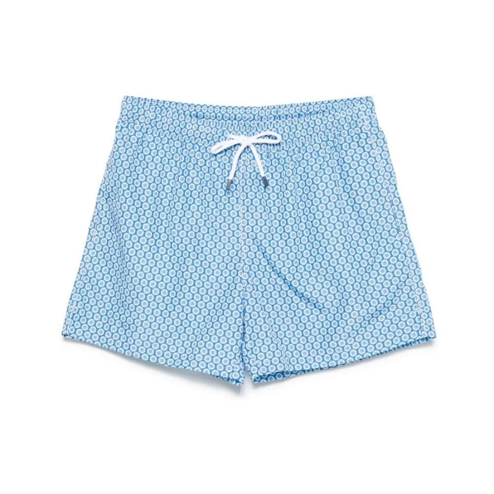Fedeli Lichtblauwe Strandkleding Koordtaille Zakken Blue Heren