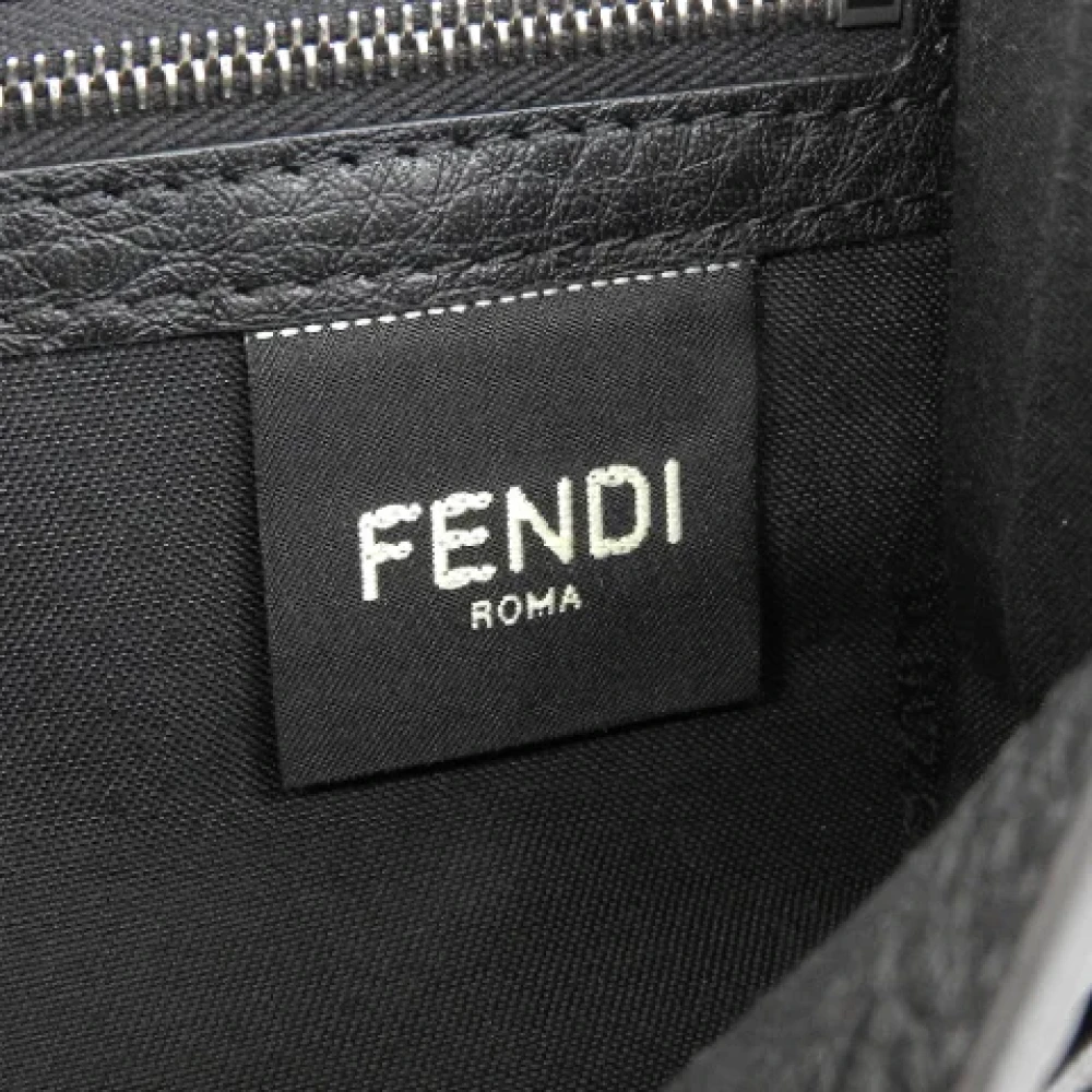 Fendi Vintage Pre-owned Leather wallets Black Dames