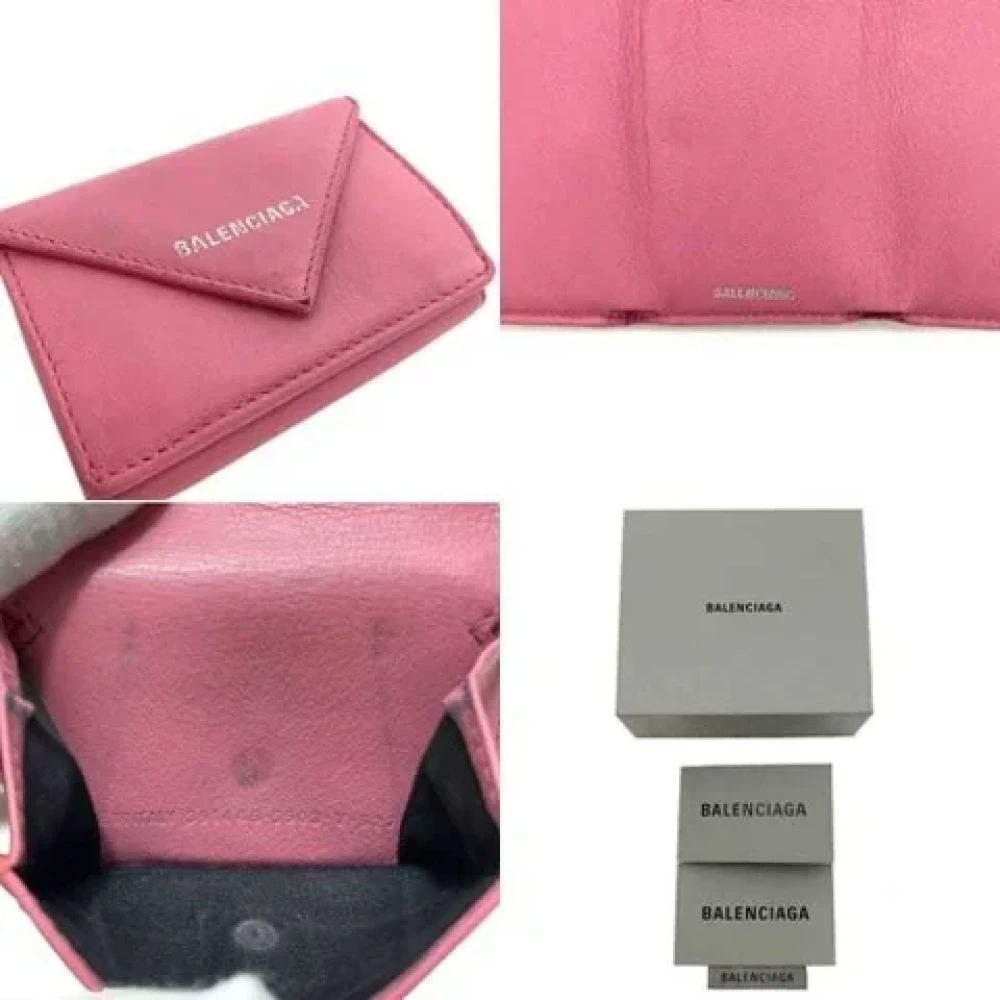 Balenciaga Vintage Pre-owned Leather wallets Pink Dames