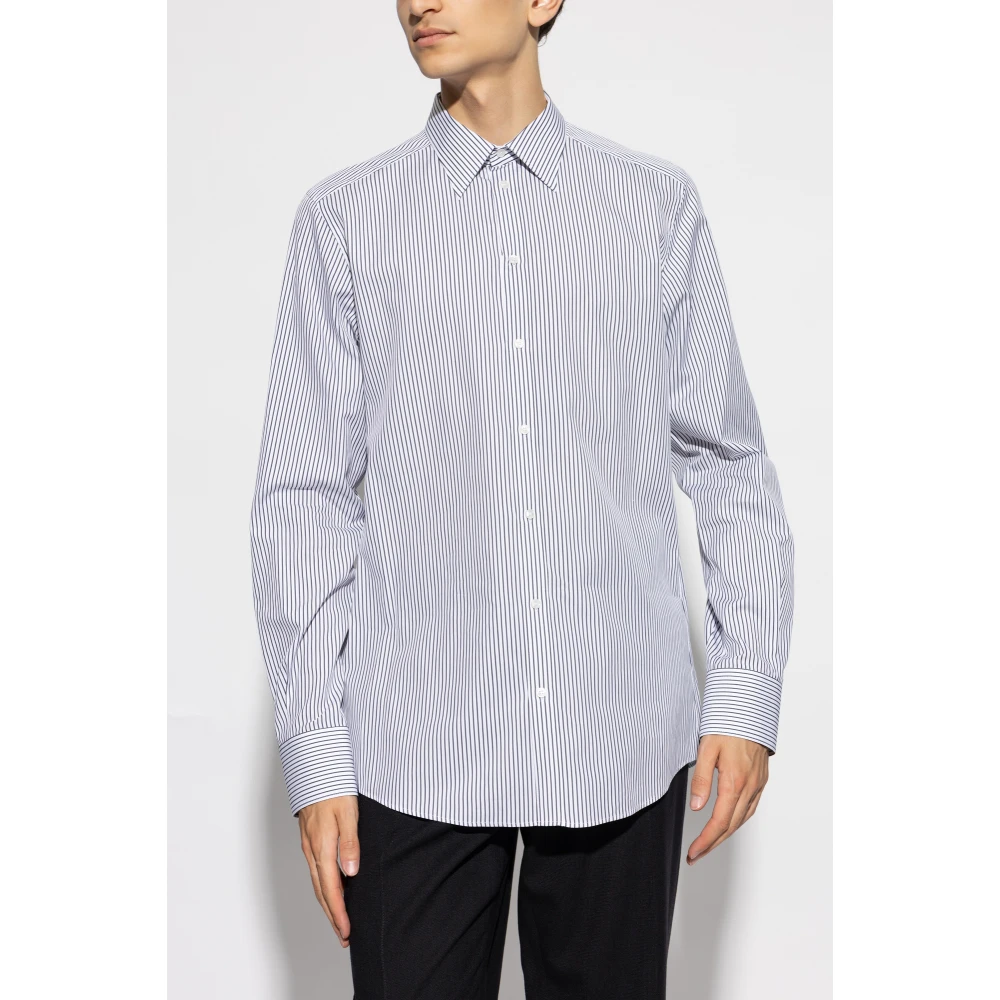 Dolce & Gabbana Overhemd met gestreept patroon White Heren