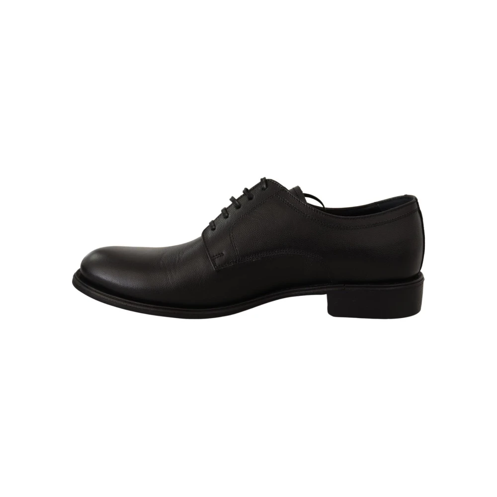 Dolce & Gabbana Men's Black Leather Oxford Lace-Up Shoes