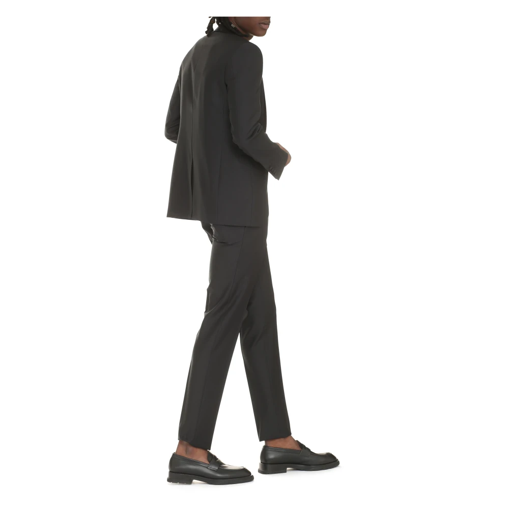 Canali Klassiek wollen pak Black Heren