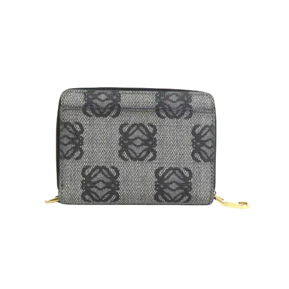 Loewe Pre-owned Canvas wallets Gray Dames