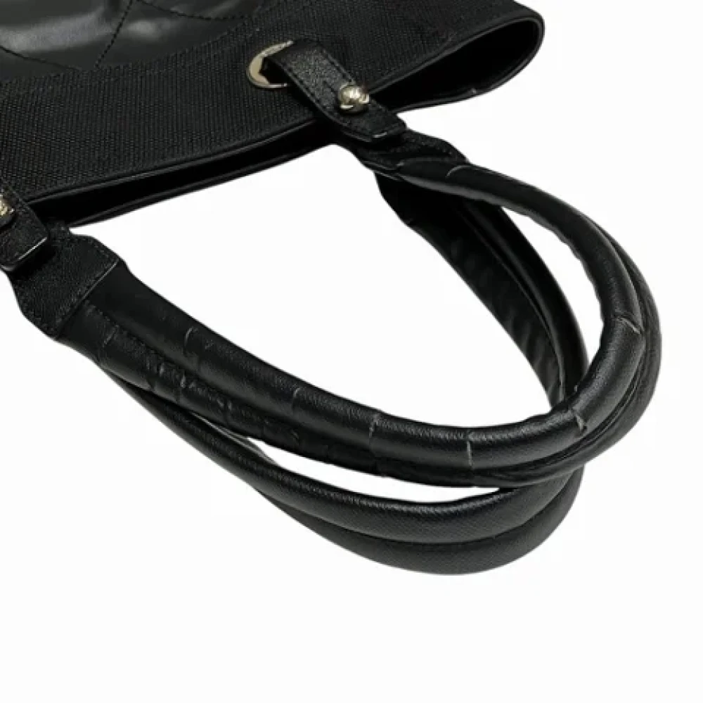 Chanel Vintage Pre-owned Canvas chanel-bags Black Dames