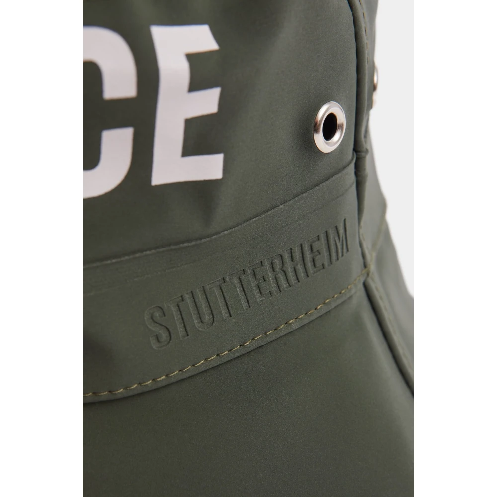 Stutterheim Matte Emmerhoed voor Regenachtige Dagen Green Unisex