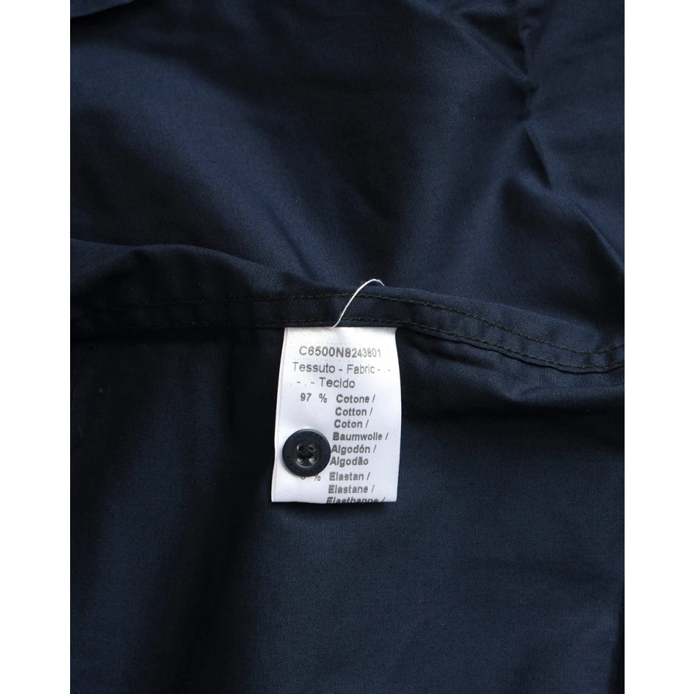 Daniele Alessandrini Slim Fit Angle Shirt Blue Heren