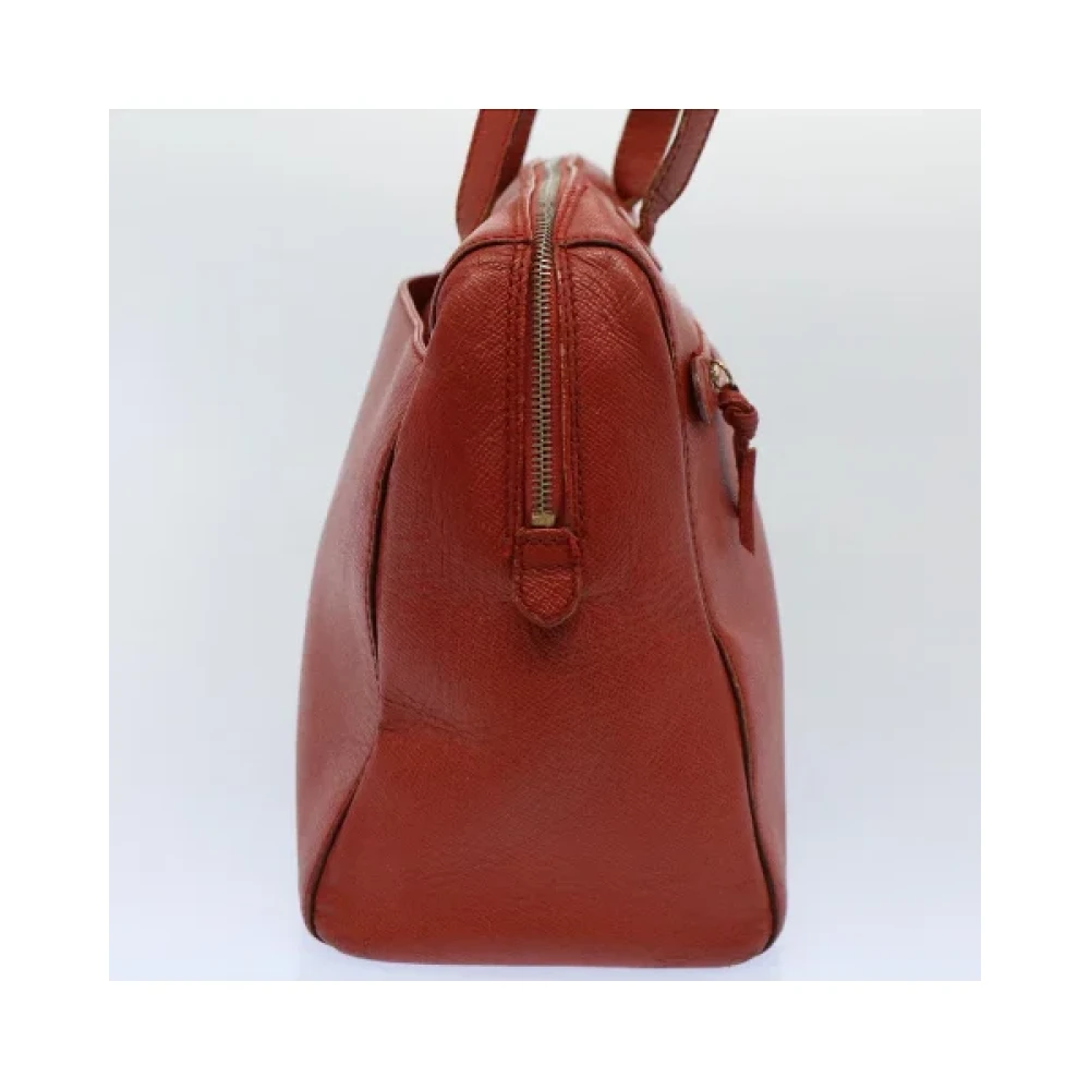 Chanel Vintage Pre-owned Leather chanel-bags Orange Dames