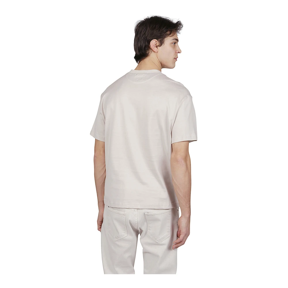 Eleventy Katoenen Jersey Ronde Hals T-Shirt Gray Heren