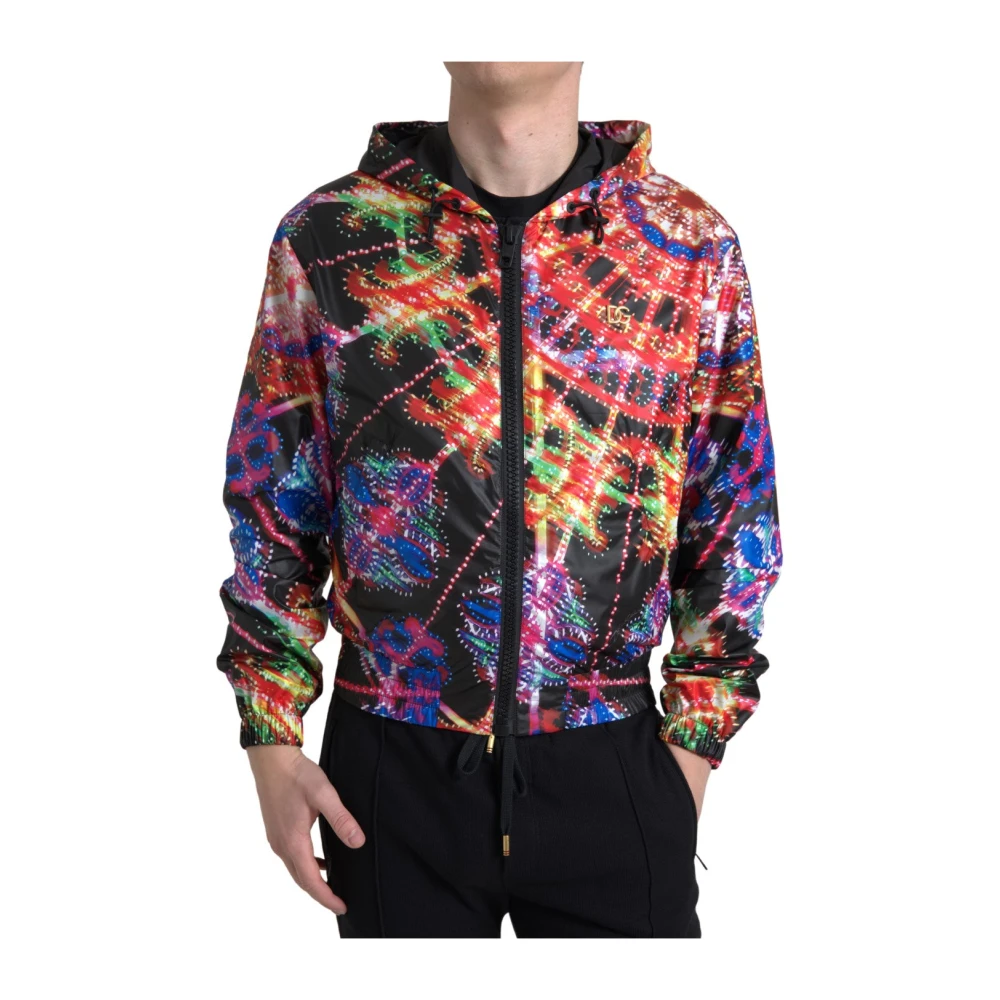 Dolce & Gabbana Men's Multicolor Hooded Sweatshirt Sweater