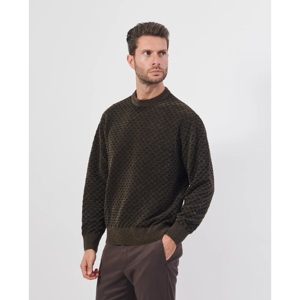 Armani Exchange Bruine Crewneck Sweater Brown Heren