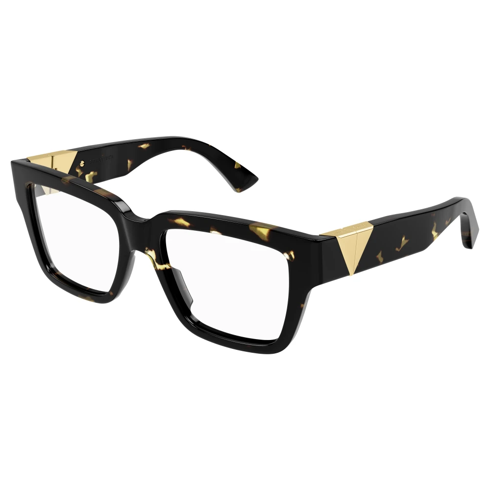 Bottega Veneta Brown Glasses, Unisex, 52 Mm, Stylish Eyewear Frames In Dark Havana