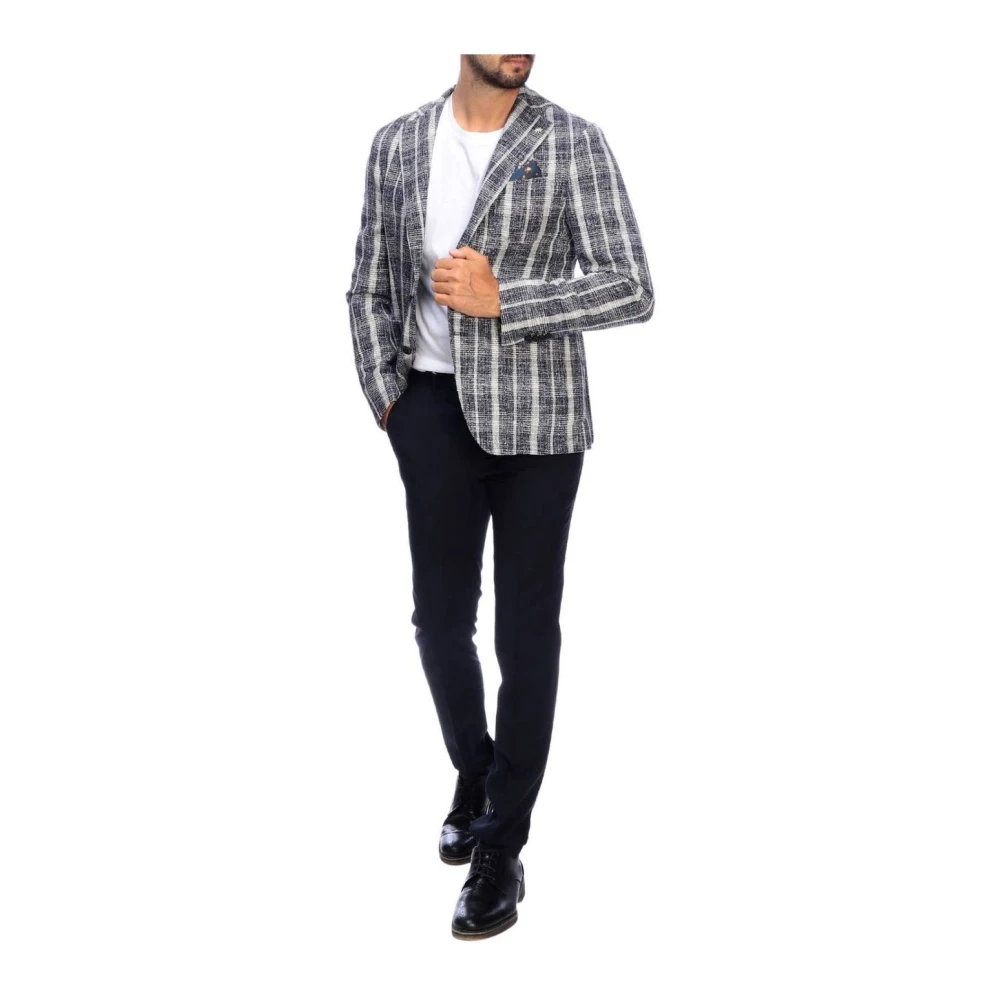 Manuel Ritz Elegante Jas Blue Heren