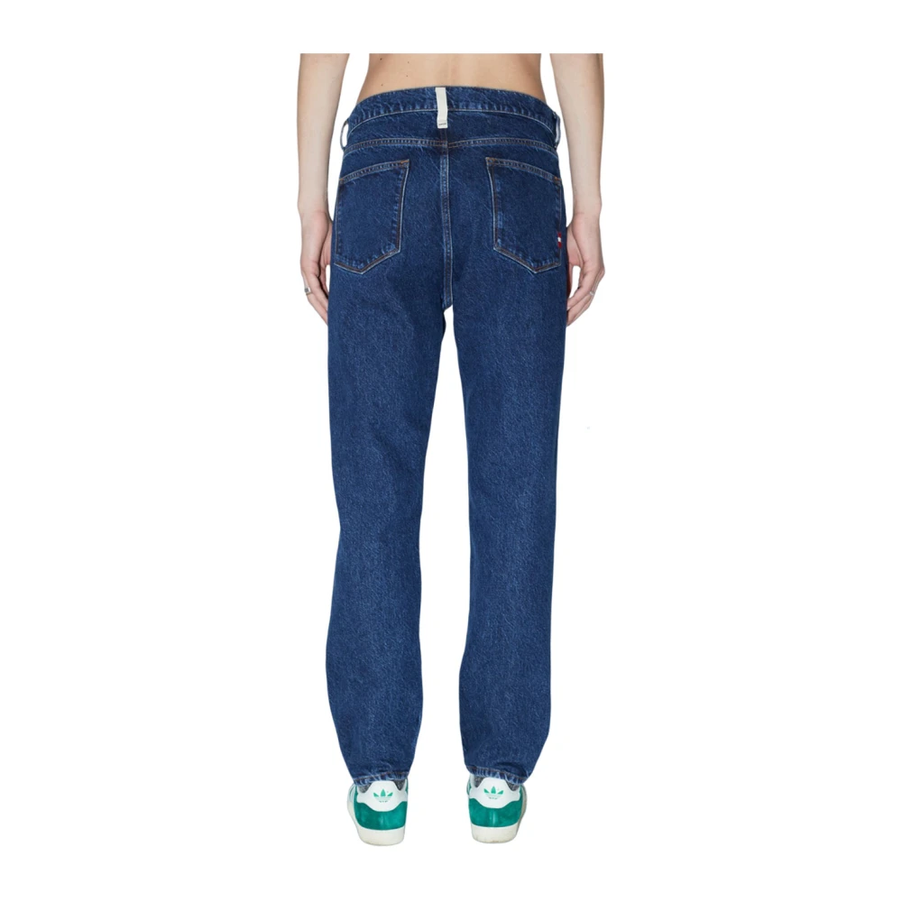 Amish Lichtblauwe Denim Straight Fit Jeans Blue Heren
