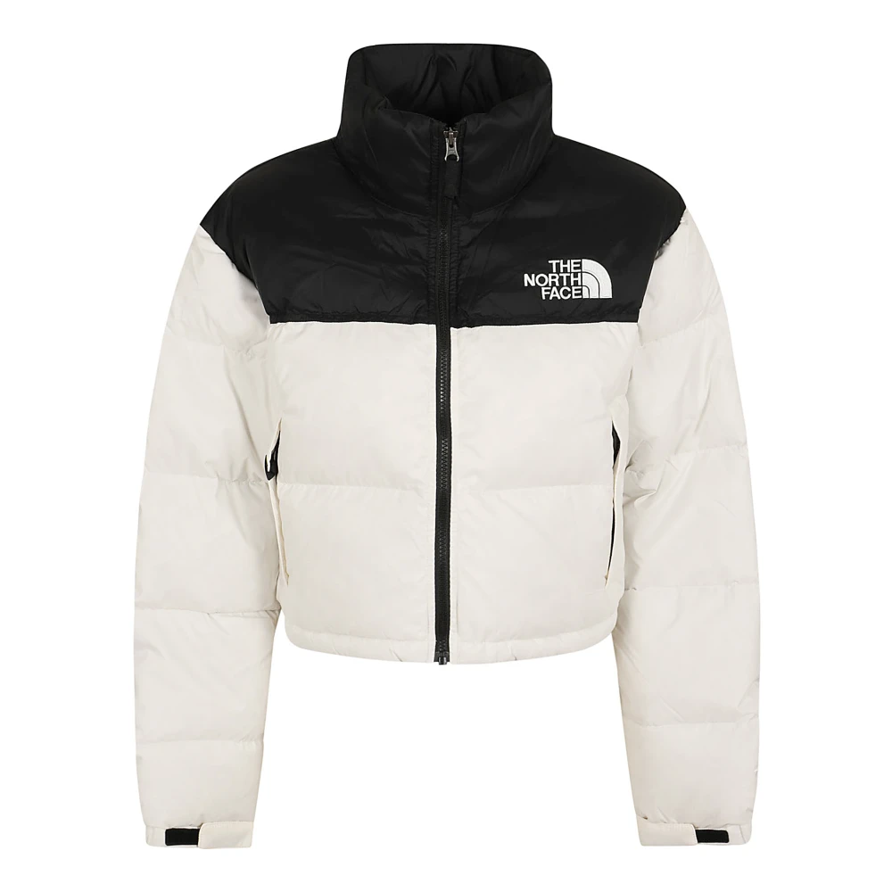 The North Face Witte Korte Nuptse Jas voor Vrouwen White Dames