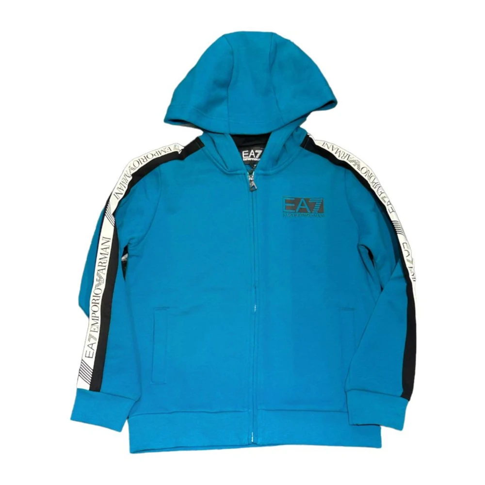 Emporio Armani Ea7 Girls Blue Kids Sweatshirts, 10 Y, Sweatshirts For Kids By Ea7