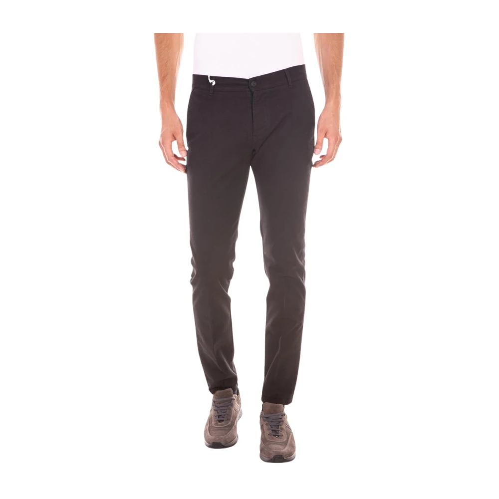 Daniele Alessandrini Men's Black Slim-Fit Trousers, W32, Jeans Trouser