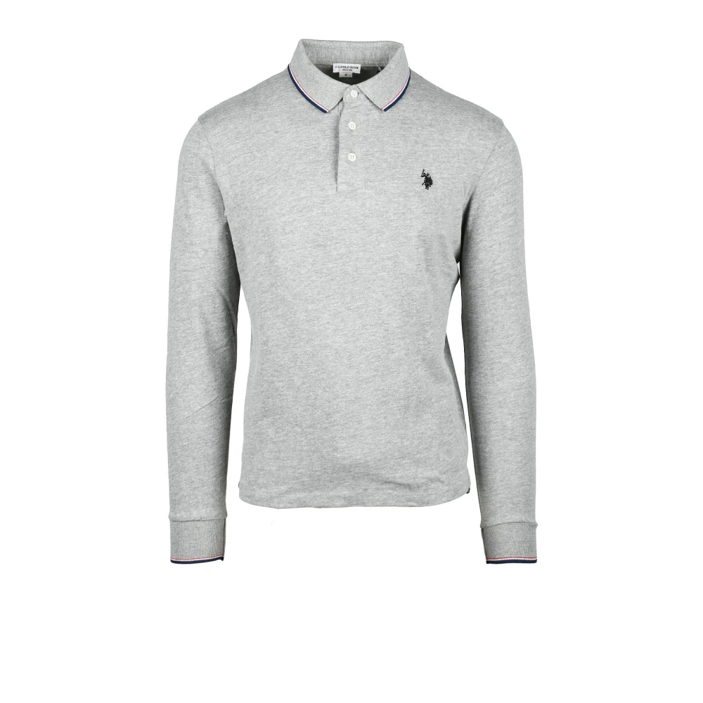 U.s. Polo Assn. Lichtgrijze Herenshirt Gray Heren