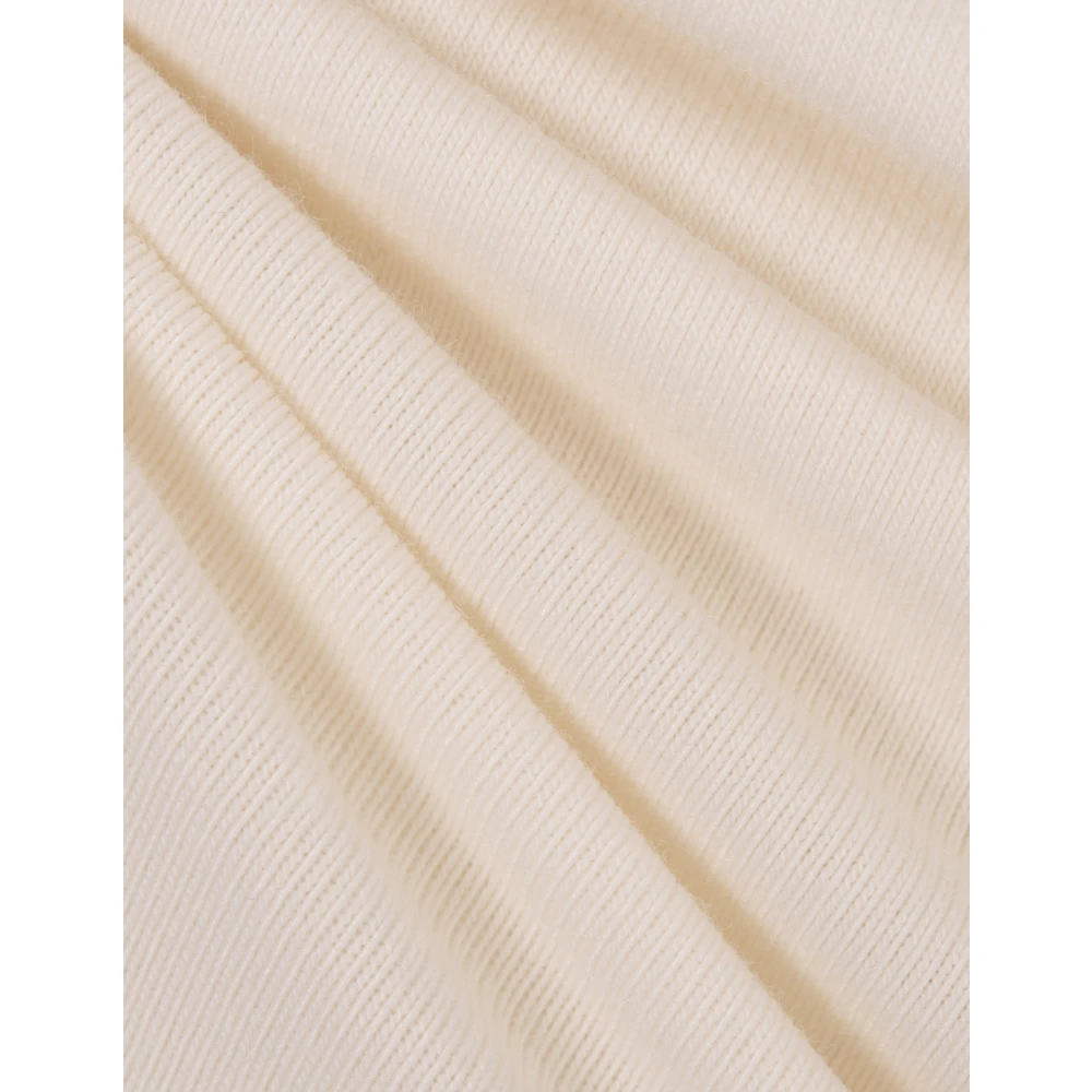 Palm Angels Witte Katoenmix Top met Ronde Hals White Dames