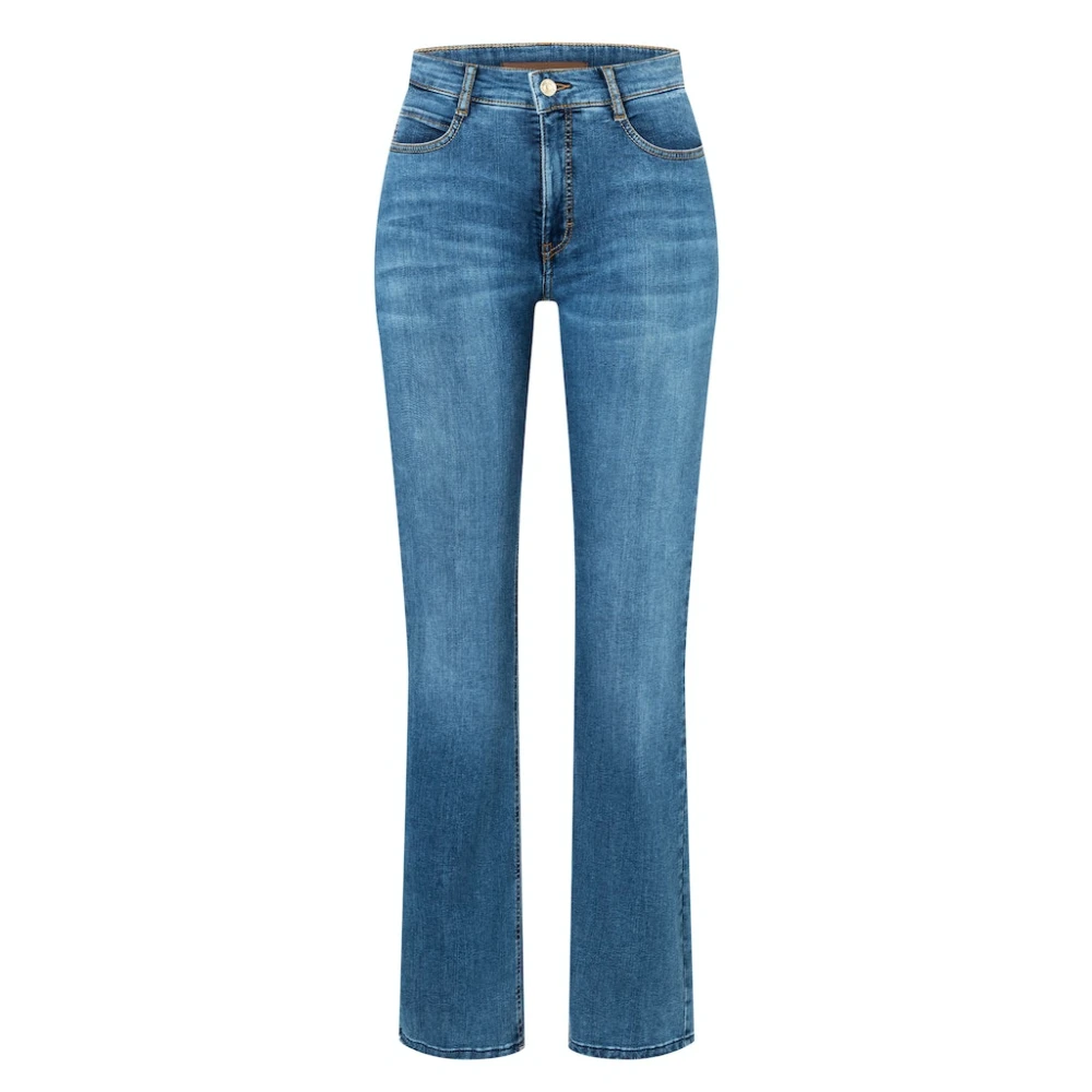 Blå Bootcut Fringe Jeans