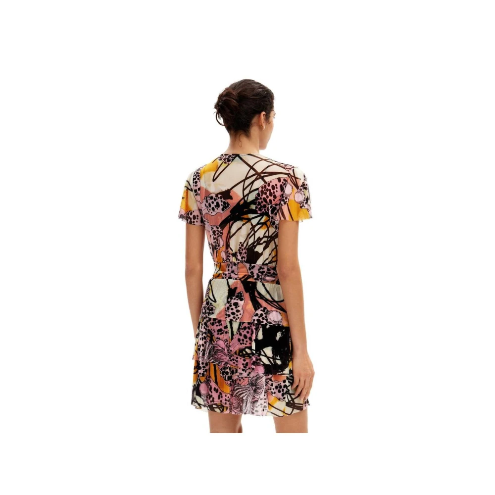 Desigual Multicolor Stijlvolle Korte Jurk voor Vrouwen Multicolor Dames