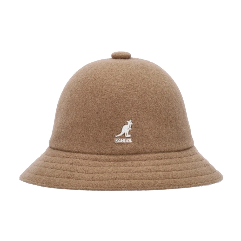 Kangol Unisex Marrone - Cappello Casual Bucket Lana Cammello - Accessories - S