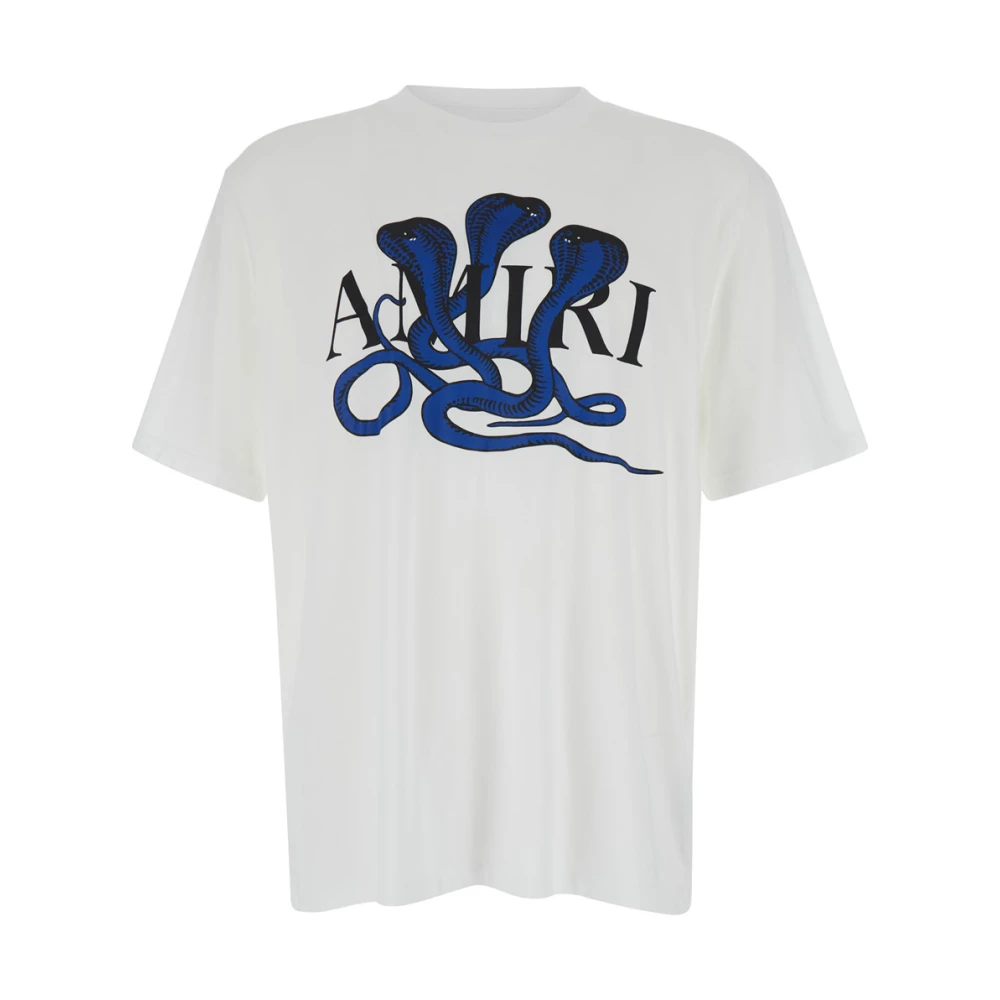 Amiri Snake Tee Jersey Wit T-shirts Polos White Heren