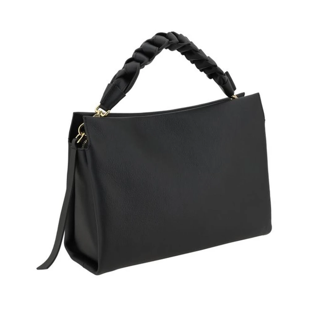 Coccinelle Stijlvolle Gevlochten Handtas Black Dames