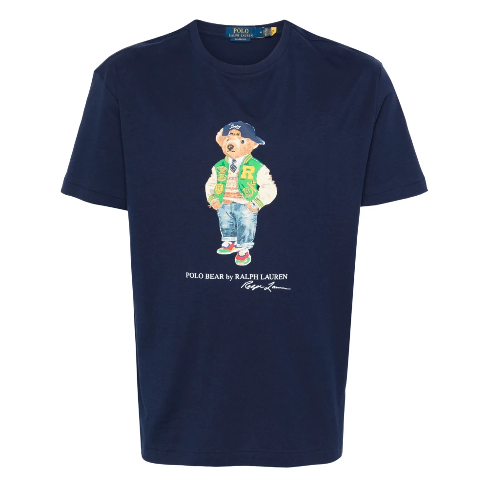 Ralph Lauren 'Polo Denim Bear' t-shirt Blue Heren