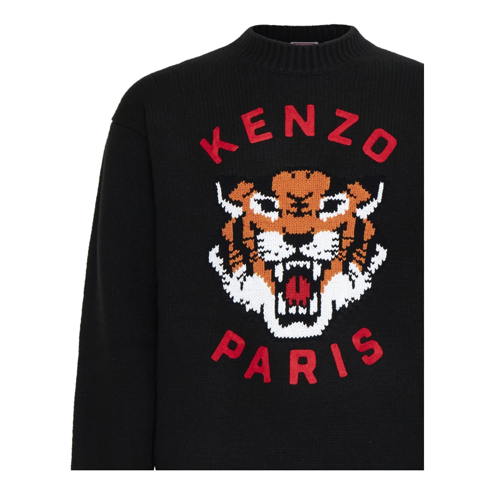 Kenzo Zwarte Truien voor Mannen Black Heren