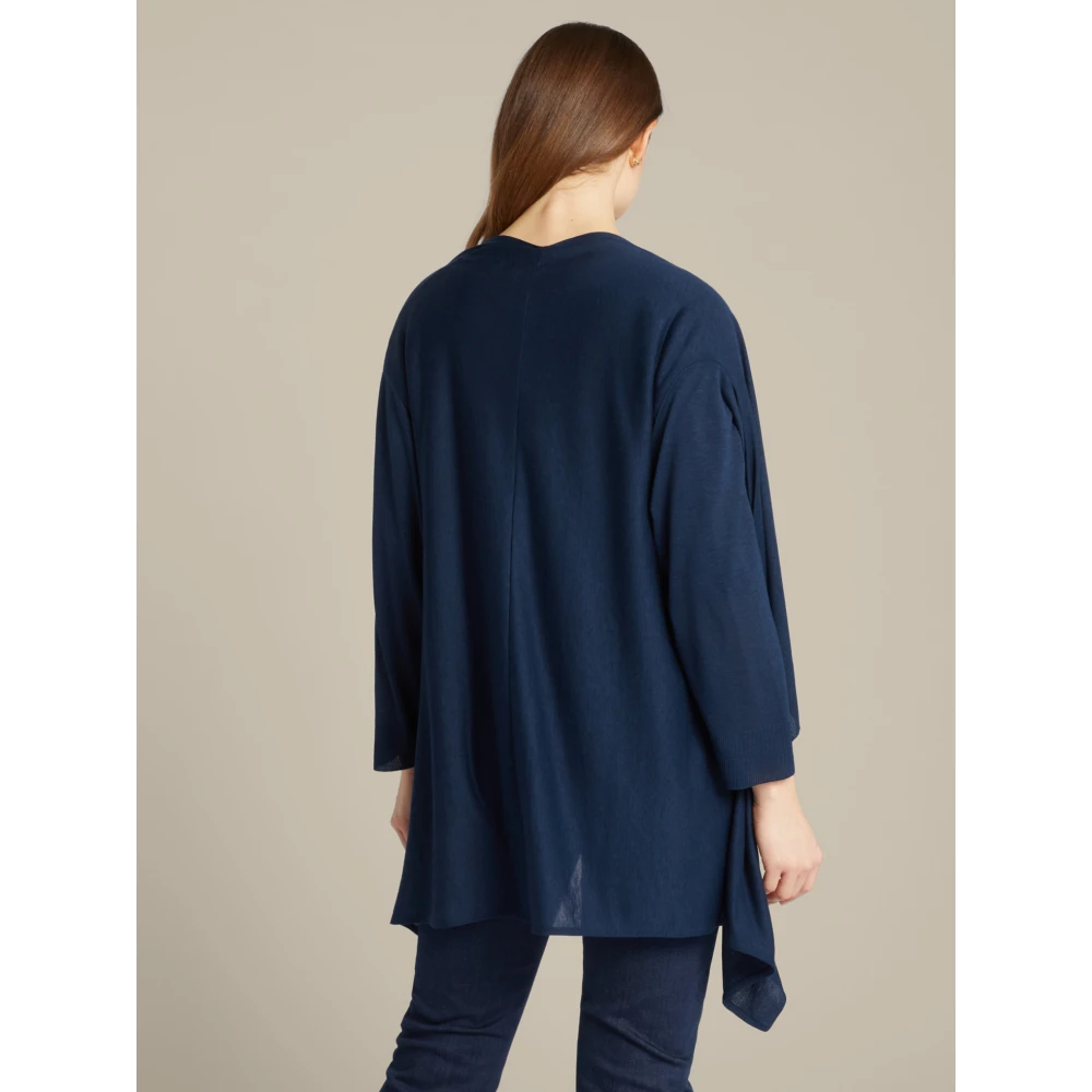 Elena Mirò Lang Lichtgewicht Vest Blue Dames