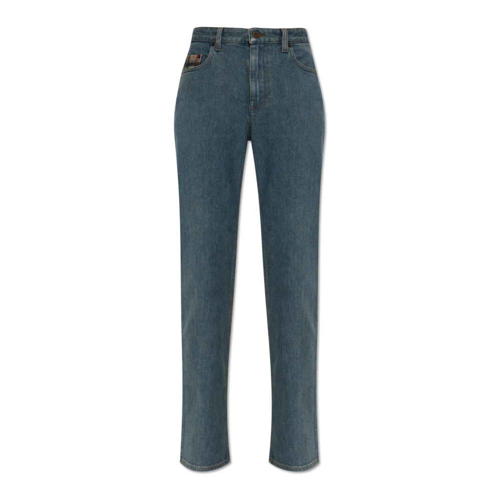 Burberry Women's Blue Dalia Straight Jeans - Straight Fit Jeans - W27 - Jeans