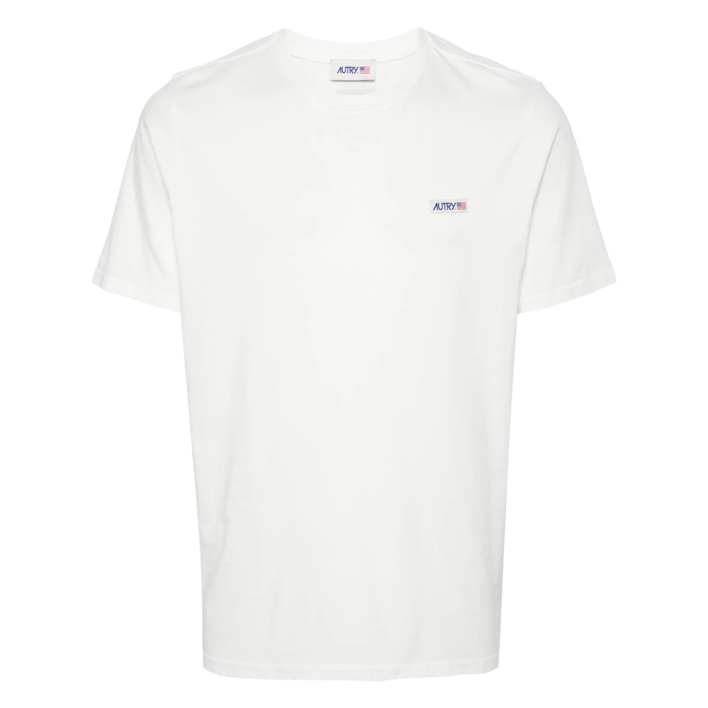 Autry Katoenen Jersey Crew Neck T-Shirt White Heren