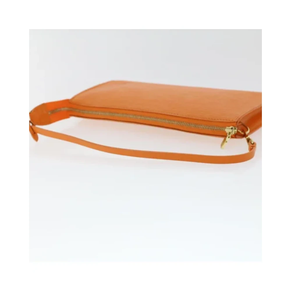 Louis Vuitton Vintage Tweedehands Oranje Epi Leren Accessoire Tas Orange Dames