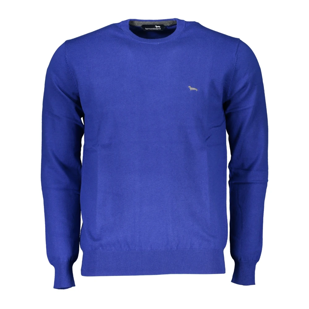Harmont & Blaine Men's Blue Round-Neck Knitwear,, Clothing 2XL