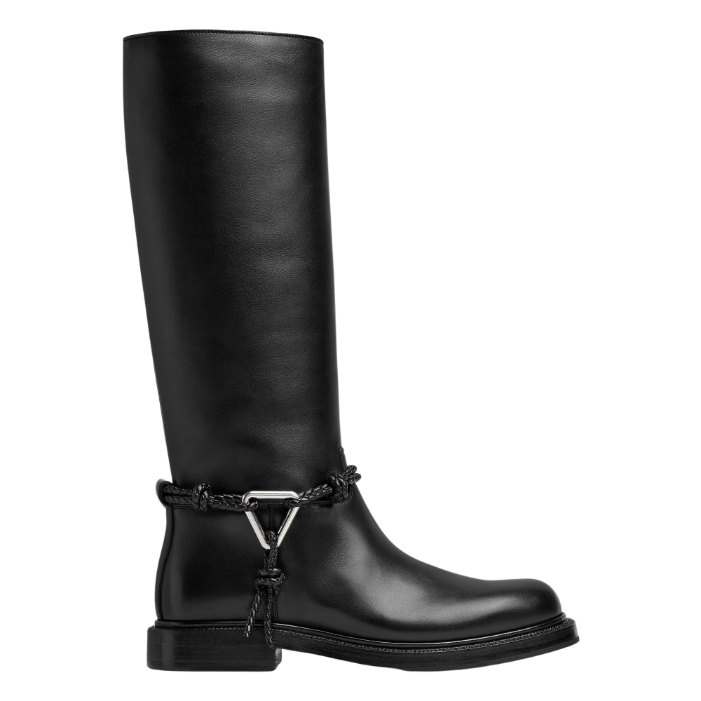 Bottega Veneta, High Boots, female, Black, Size: 7 1/2 US James Knee-High Boot