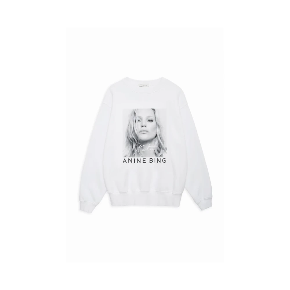 Anine Bing Kate Moss Sweatshirt Ramona White Dames