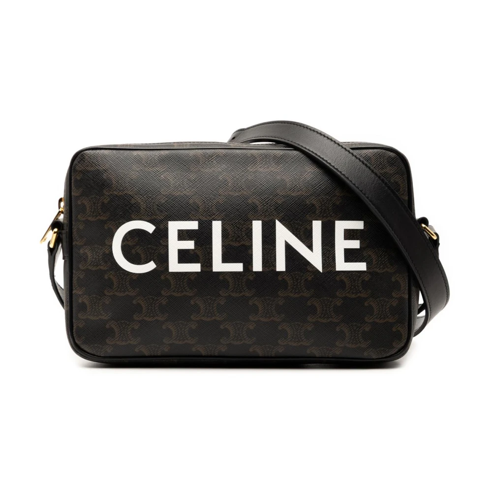 Celine Vintage Women's Brown Vintage Cross Body Bags, One Size, Pre-Owned Camera Bag