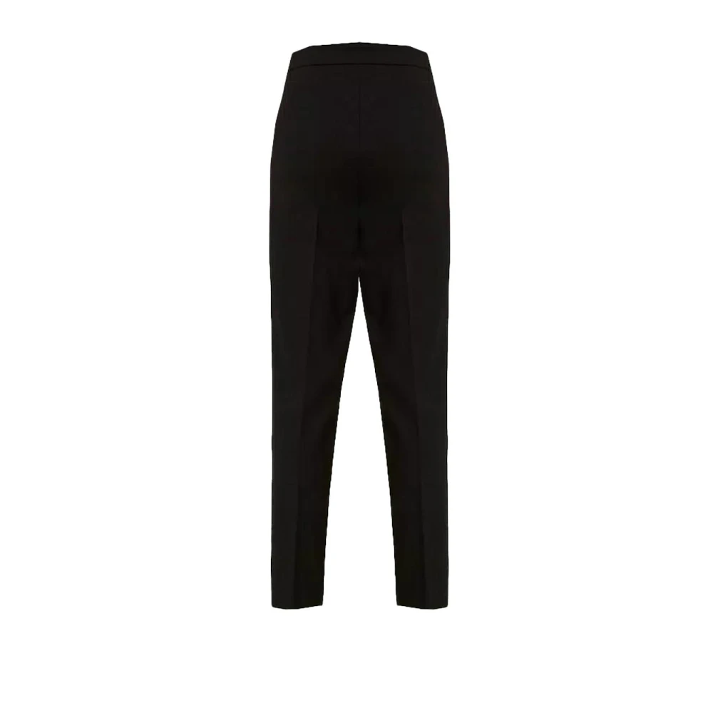 Twinset Polyester Straight Leg Pants Black Dames