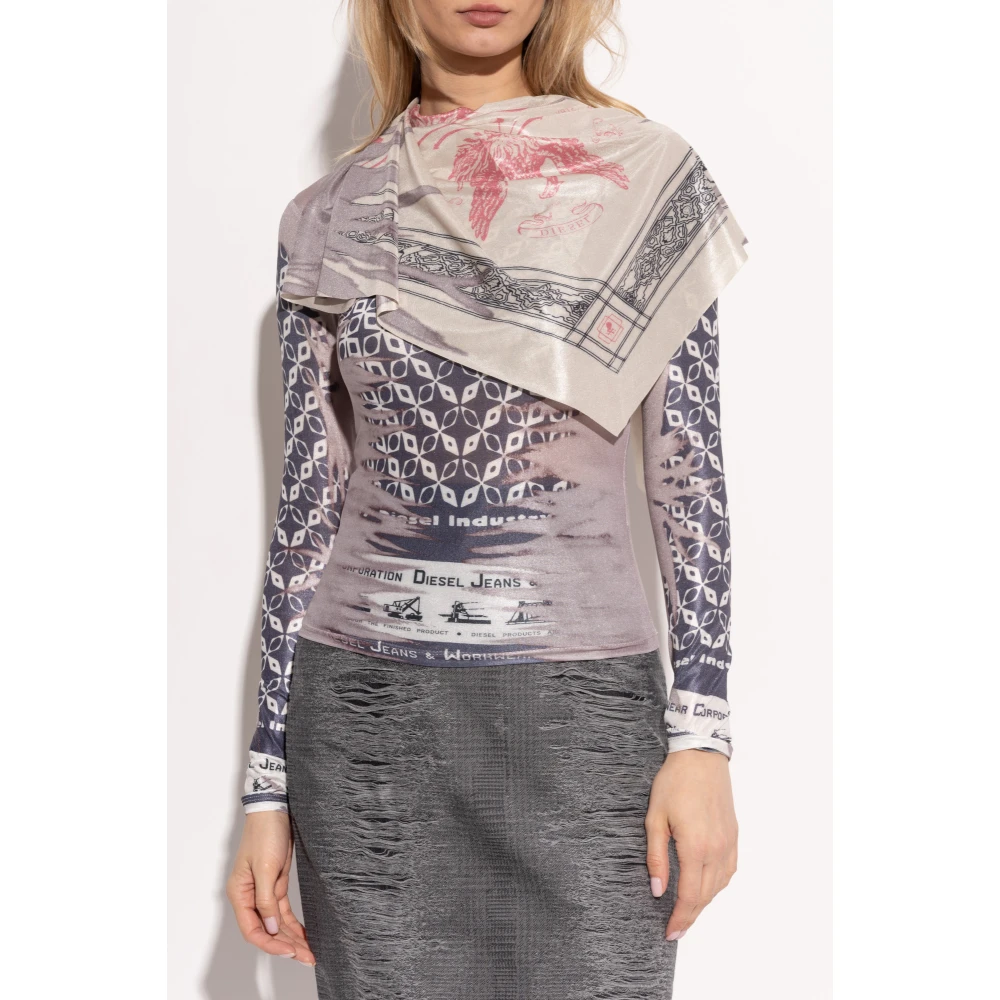 Diesel Top T-Anda Multicolor Dames