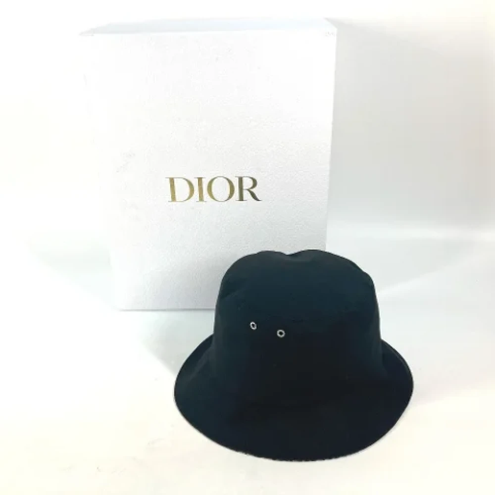 Dior Vintage Pre-owned Cotton hats Black Dames