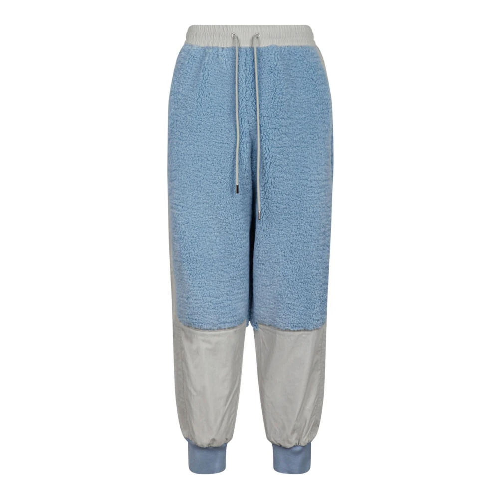 JW Anderson Kleur blokspoorbroek taps toelopende pijp Blue Dames