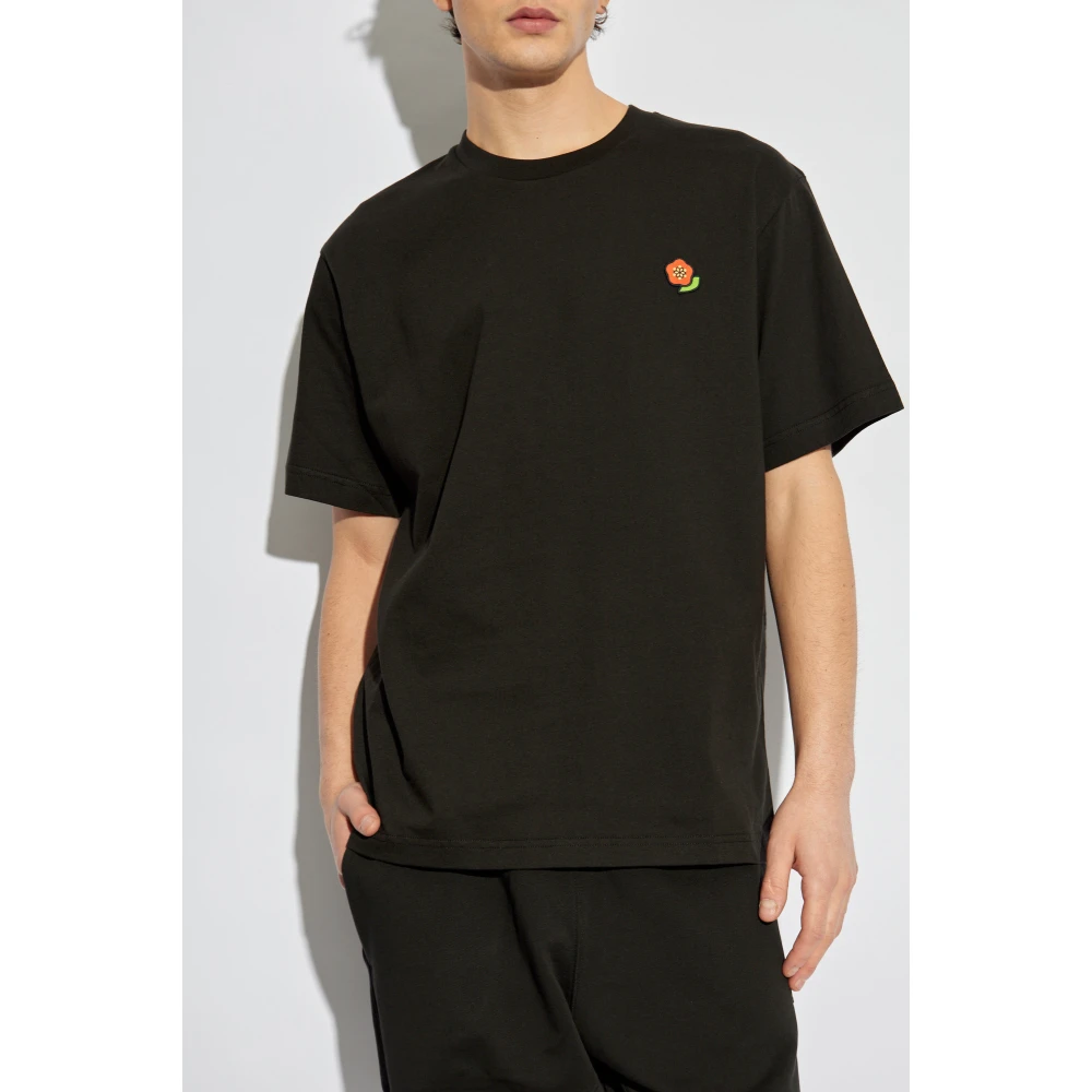Kenzo T-shirt met logopatch Black Heren