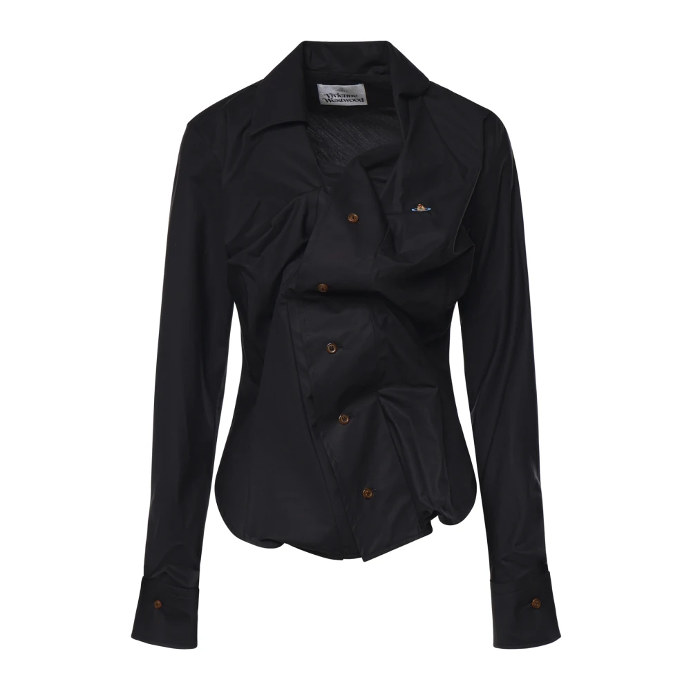 Vivienne Westwood Women's Black Shirts, L, Cotton Shirt