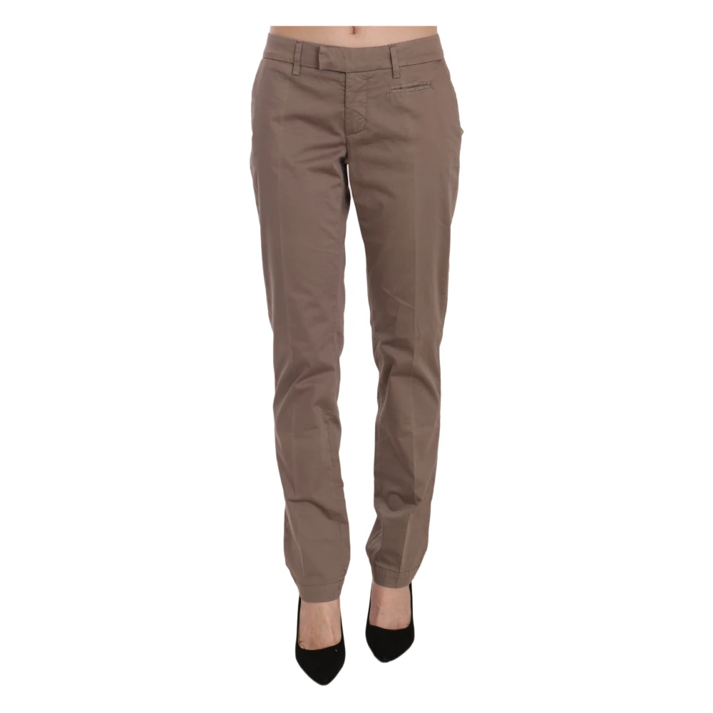 Dondup Brown Low Waist Straight Cut Trouser Pant - W31 - Image 2