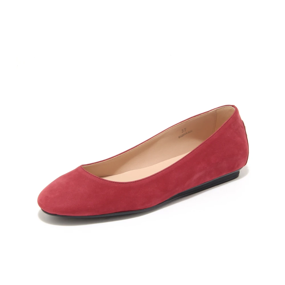 Tod's Women's Purple Rubber Sole Shoes Made In Italy