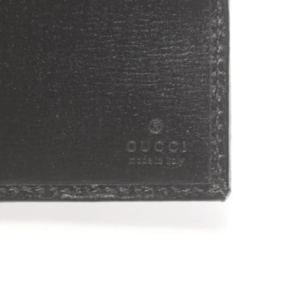Gucci Vintage Pre-owned Plastic wallets Black Dames